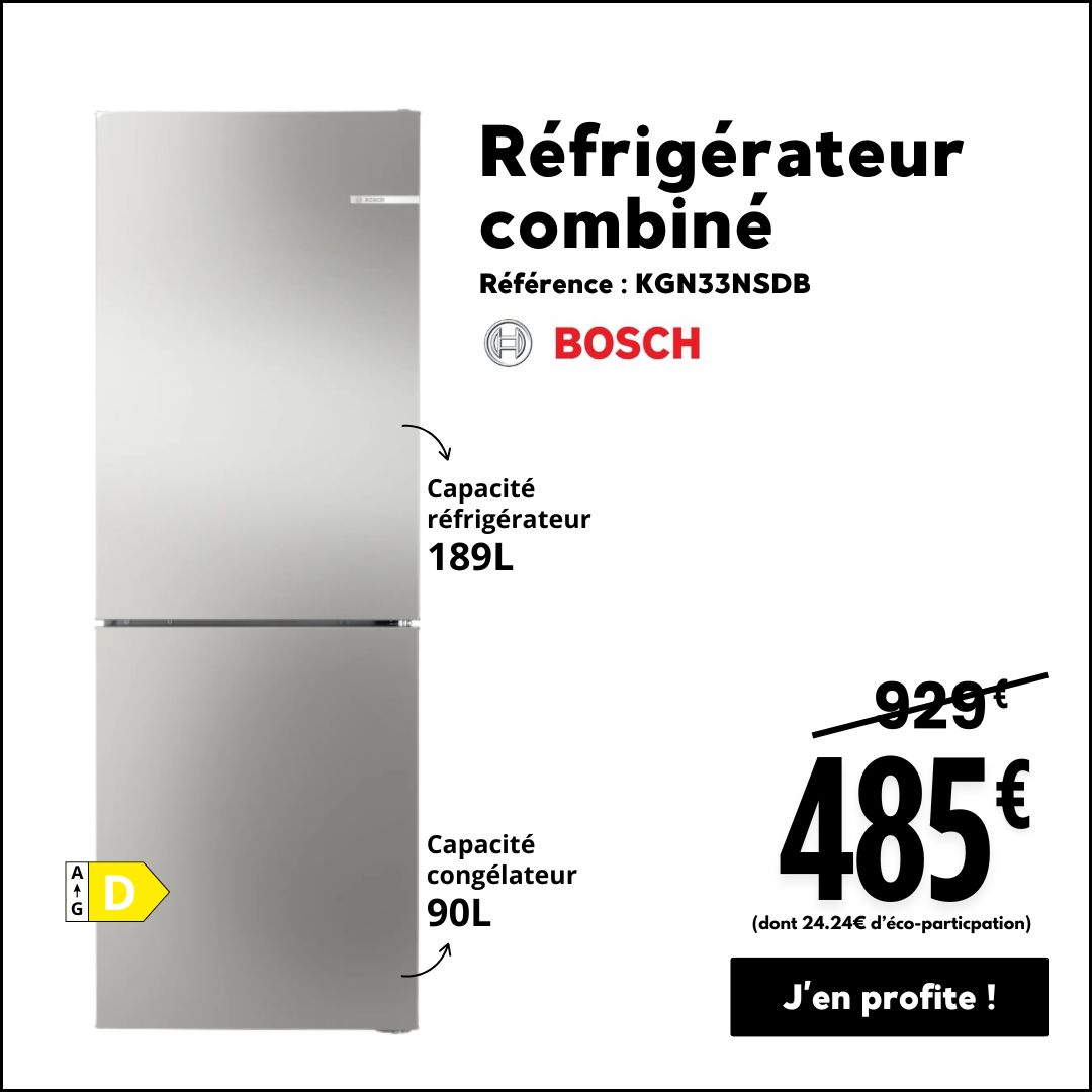 Frigo BOSCH KGN33NSDB pas cher